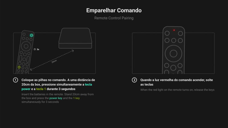 Emparelhar comando